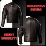 Milwaukee Motorcycle Clothing Co. Men’s Anarchy Scooter Style Vintage Brown Premium Leather Riding Jacket MMC10004 - Image 2