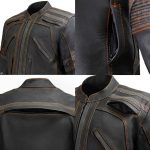 Milwaukee Leather Men’s Matte Black Street CE Armored Motorcycle Vented Jacket – Reflective – LKM17012 - Image 11