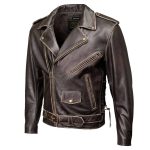 Milwaukee Leather Men’s Live to Ride Classic Retro Brown Premium Leather CE Armored Motorcycle Jacket – Side Lace – LKM1707 - Image 16