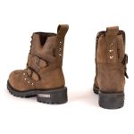 Milwaukee Leather MBL9306 Women’s Premium Brown Leather Double Strap Motorcyle Riding Boots - Image 7