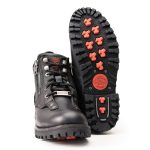 Milwaukee Leather MBL9335 Women’s Premium Black Leather Low Cut Lace-Up Motorcycle Riding Boots w/ Zipper Closure - Image 8