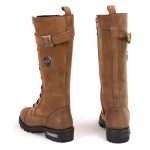 Milwaukee Leather Women’s Brown Leather 14″ Tall Motorcycle Lace-Up High-Rise Boots MBL9358 - Image 7