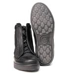 Milwaukee Leather Men’s Black Leather Diamond Patterned Reinforced Street Biker Riding Shoes w/ Ankle Support – MBM9104 - Image 12