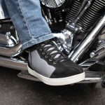Milwaukee Leather MBM9116 Men’s Black Suede and Grey Canvas Street Riding Shoes with Dual Closure and Ankle Support - Image 8