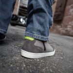 Milwaukee Leather MBM9117 Men’s Dark Grey Suede and Grey Canvas Street Riding Shoes w/ Dual Closure/Ankle Support - Image 7