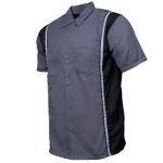 Milwaukee Motorcycle Clothing Co. Men’s Blk/Grey Mechanic Work Shirt – w / Reflective Strip, Rider‑Built MDM11612 - Image 11