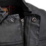 Milwaukee Leather MDM3030 Men’s Black Waxy Coated Denim Club Style Motorcycle Rider Vest w/ Shirt Collar - Image 11