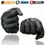 Milwaukee Leather MG7501 Men’s Black Leather i-Touch Screen Compatible Gel Palm Motorcycle Gloves W/ Protective Knuckle - Image 8