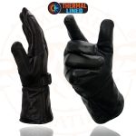 Milwaukee Leather MG7505 Men’s Black Gauntlet Leather Winter Motorcycle Hand Gloves - Image 8