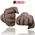 Milwaukee Leather MG7512 Men’s Brown Leather Gel Padded Palm Short Wrist Motorcycle Hand Gloves W/ ‘Full Panel Cover’ - Image 7
