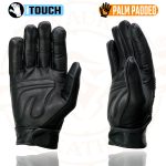 Milwaukee Leather MG7516 Men’s Black Leather ‘I – Touchscreen Compatible’ Gel Palm Motorcycle Hand Gloves W/ Flex Knuckles - Image 7