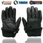 Milwaukee Leather MG7518 Men’s Black Deerskin Gauntlet Motorcycle Hand Gloves w/ i-Touch Screen Tech - Image 8