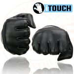 Milwaukee Leather MG7525 Men’s Black Leather i-Touch Screen Compatible Gel Palm Motorcycle Hand Gloves W/ Flex Knuckle - Image 8