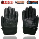 Milwaukee Leather MG7534 Men’s Black Deerskin Gauntlet Motorcycle Gloves w/ Wrist Strap & Cinch Closure - Image 15