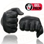 Milwaukee Leather MG7535 Men’s Black Leather with Gel Palm Motorcycle Hand Gloves w/ Flex Knuckles - Image 7