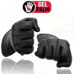 Milwaukee Leather MG7700 Women’s Black Leather Gel Palm Lightweight Motorcycle Hand Gloves W/ Open Wrist Expansion - Image 2