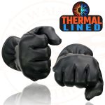 Milwaukee Leather MG7715 Women’s Black Leather Thermal Lined Motorcycle Gloves w/ Cinch Wrist Closure - Image 2