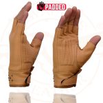 Milwaukee Leather MG7761 Women’s Saddle Leather Gel Palm Fingerless Motorcycle Hand Gloves W/ Stylish ‘Wrist Detailing’ - Image 7