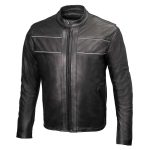 Milwaukee Leather USA MADE MLJKM5003 Men’s Black Echo Premium Leather Motorcycle Jacket with Reflective Piping - Image 18