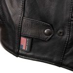 Milwaukee Leather USA MADE MLJKM5003 Men’s Black Echo Premium Leather Motorcycle Jacket with Reflective Piping - Image 10