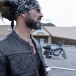 Milwaukee Leather MLM1500 Men’s Crossover Black Leather Scooter Jacket with Reflective Skulls - Image 8