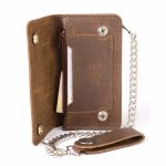 Milwaukee Leather MLW7802 Men’s Classic Black Leather Chrome Snap Button Biker Wallet with Steel Chain - Image 10
