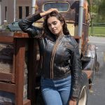 Milwaukee Motorcycle Clothing Co. Women’s Rebel Scooter Style Vinage Brown Leather Jacket w/ Mandarin Collar MMC20003 - Image 7