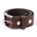 Milwaukee Leather MP7118 Men’s Brown Premium Leather 1.5 Inch Wide Belt with Interchangeable Buckle - Image 7