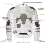 Milwaukee Leather Men’s Morph Black/Grey Textile Motorcycle Jacket w/ CE Armor, Removable Sleeves – MPM17026 - Image 6