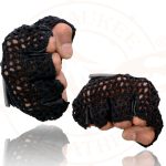 Milwaukee Leather SH219 Men’s Black Leather Gel Padded Palm Fingerless Motorcycle Hand Gloves W/ Breathable ‘Mesh Material’ - Image 7