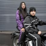 NexGen SH2222 Women’s Purple and Black Oxford Water Proof Motorcycle Rain Suit - Image 10