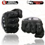 Milwaukee Leather SH298 Men’s Black Perforated Leather Racing Motorcycle Gloves w/ Padded Fingers - Image 7