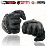 Milwaukee Leather SH607 Men’s Black Leather Gauntlet Padded Back Racing Motorcycle Hand Gloves W/ Reflective Piping. - Image 8