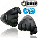 Milwaukee Leather Men’s Gauntlet Motorcycle Hand Gloves-Removeable Zip-Off-Long Cuff Thermal Lined Gel Palm-SH710 - Image 9