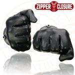Milwaukee Leather SH722 Women’s Black Unlined Leather Lightweight Motorcycle Hand Gloves W/ Wrist Zipper Closure - Image 8
