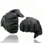 Milwaukee Leather SH729 Men’s Black Perforated Leather Full Finger Motorcycle Hand Gloves W/ Breathable ‘Open Knuckle’ - Image 7