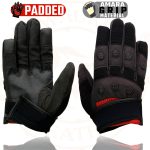 Milwaukee Leather SH76102 Men’s Black and Red Textile Mesh Motorcycle Mechanics Hand Gloves W/ Amara Cloth Bottom - Image 8