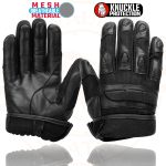 Milwaukee Leather SH802 Women’s Black Leather and Mesh Racing Motorcycle Gloves w/ Padded Fingers - Image 8