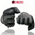 Milwaukee Leather SH820 Men’s Black Leather ‘White Flame’ Cruising Hand Gloves W/ Gel Palm - Image 7