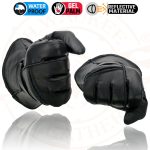 Milwaukee Leather Men’s Black Soft Leather Gauntlet Motorcycle Hand Gloves-Waterproof Gel Palm Reflective Piping SH873 - Image 8