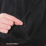 Hot Leathers VSM6201 Men’s Black ‘Conceal and Carry’ Hooded Denim Club Style Vest - Image 7