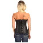 Milwaukee Leather MLL4596 Women’s Black Leather Lambskin Side Laced Corset - Image 2