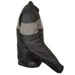 NexGen SH212101 Men’s Black Textile Moto Jacket with Grey Reflective Striping - Image 4