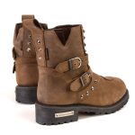 Milwaukee Leather MBL9306 Women’s Premium Brown Leather Double Strap Motorcyle Riding Boots - Image 8