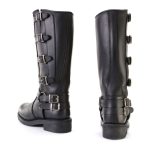 Milwaukee Leather MBL9346 Women’s Tall Black Leather Harness Motorcycle Rider Boots w/ Adjustable Straps - Image 5