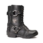 Milwaukee Leather Women’s Premium Leather Motorcycle Riding Boots – Lace-To-Toe Harness – Zipper Closure – MBL9391 - Image 9