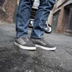 Milwaukee Leather MBM9117 Men’s Dark Grey Suede and Grey Canvas Street Riding Shoes w/ Dual Closure/Ankle Support - Image 8