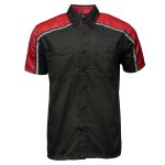 Milwaukee Motorcycle Clothing Co. Men’s Blk/Red Mechanic Work Shirt – w / Reflective Strip, Rider‑Built MDM11606 - Image 11