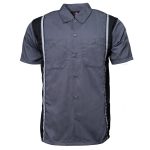 Milwaukee Motorcycle Clothing Co. Men’s Blk/Grey Mechanic Work Shirt – w / Reflective Strip, Rider‑Built MDM11612 - Image 12