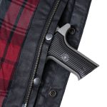 Milwaukee Leather MDM3030 Men’s Black Waxy Coated Denim Club Style Motorcycle Rider Vest w/ Shirt Collar - Image 12